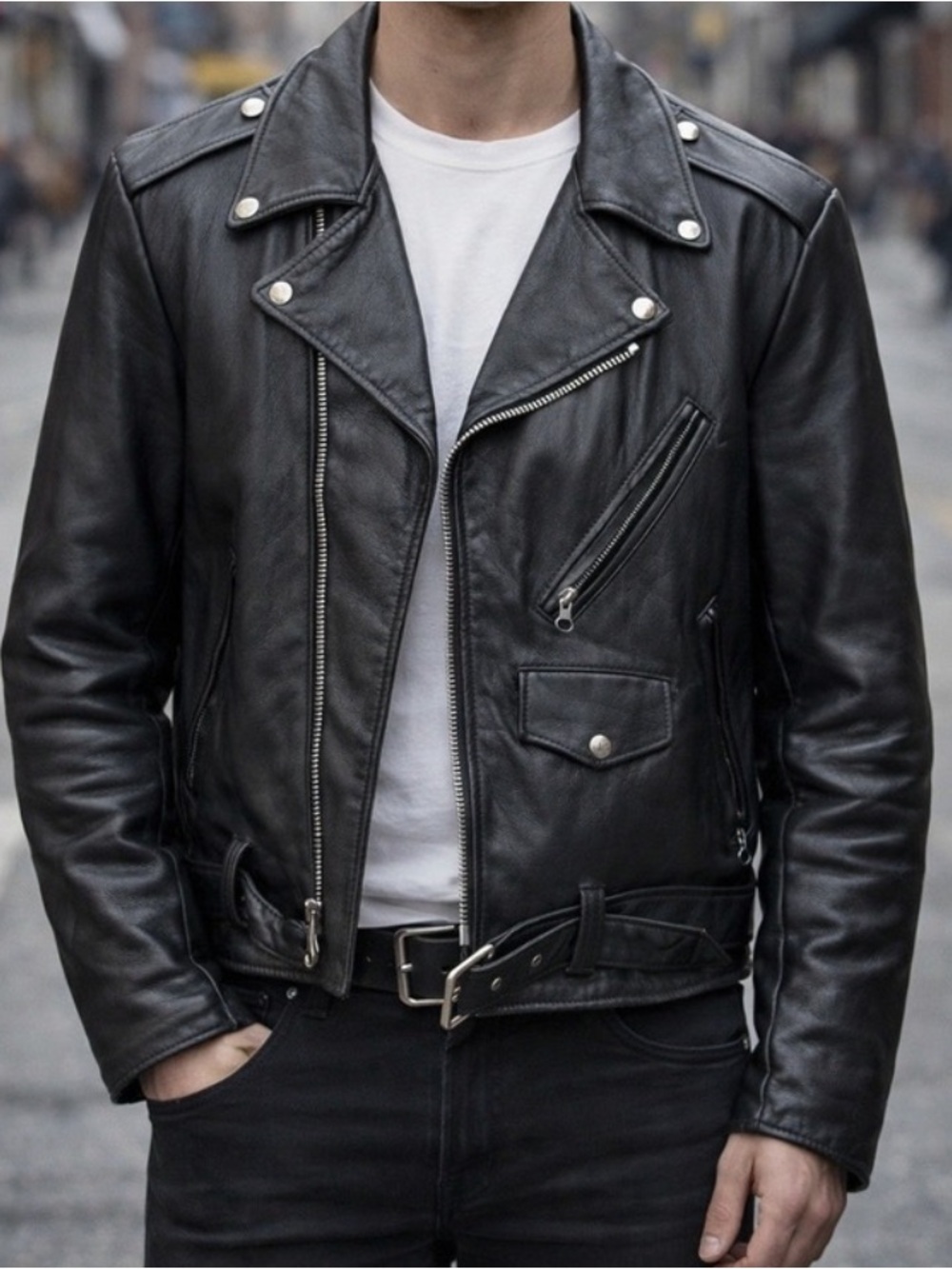 Vintage Excelled Leather Motorcycle Jacket - Picture 2 of 16